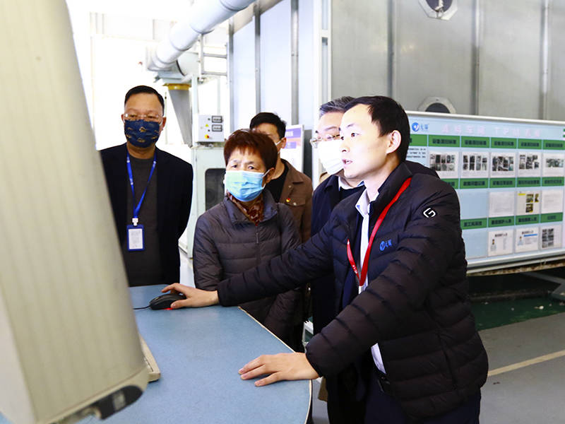  安徽省纺织行业协会到yl23455永利官网科技调研走访 
